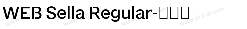 WEB Sella Regular字体转换 WEB Sella Regular字体转换